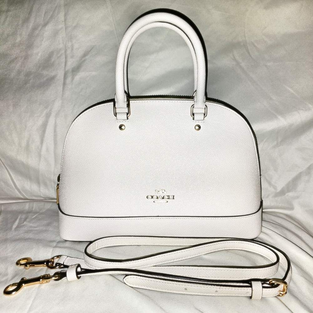 Coach White Leather Handbag